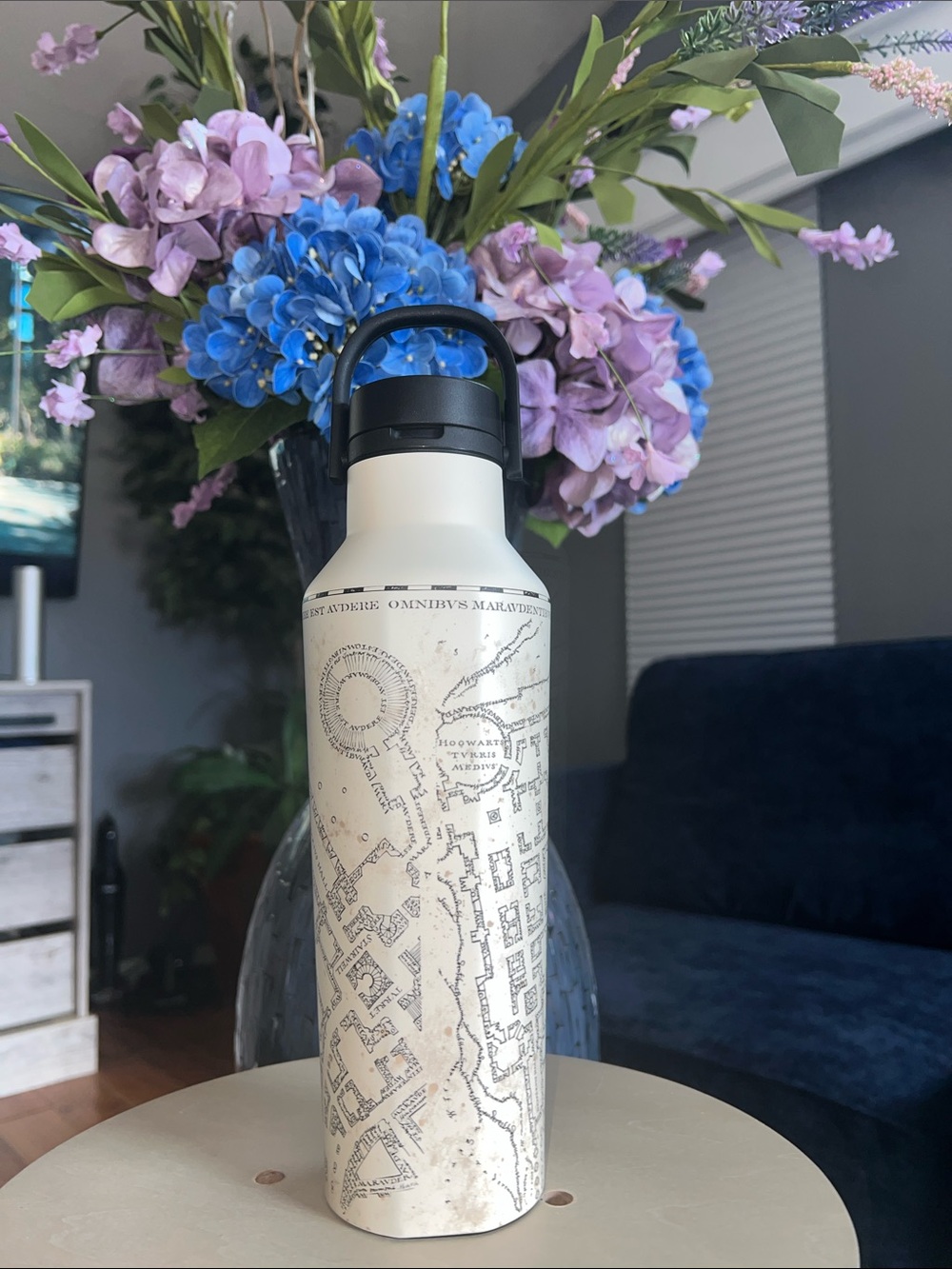 🗺️Corkcicle x Harry Potter Marauder's Map 20oz Water Bottle Canteen Black Lid🗺️